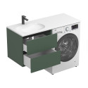 Тумба підвісна LUMO Ліс зелений з умивальником NEW YORK 1200 L