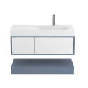 Тумба підвісна DUO Сірий з умивальником VIOLA 1000 R