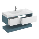Тумба підвісна DUO Камінь зелений з умивальником FLY 1200