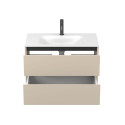 Тумба підвісна NATURA кашемір, МДФ, з умивальником JESSEL 800