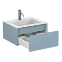 Тумба підвісна UNO блакитна з умивальником ERICA 600