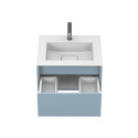 Тумба підвісна UNO блакитна з умивальником ERICA 600
