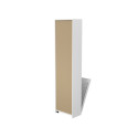 Пенал для ванної кімнати підлоговий BASE МДФ плівковий Білий 86802, матовий