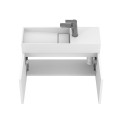 Тумба підвісна MINIMA біла матова з умивальником TONI 650