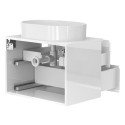 Тумба підвісна MONO 700 Біла глянцева з умивальником KIRA