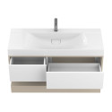 Тумба підвісна DUO Кашемір з умивальником FLY 1200