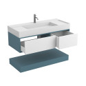 Тумба підвісна DUO Камінь зелений з умивальником SOUL 1200