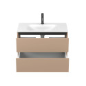 Тумба підвісна NATURA капучіно, з умивальником JESSEL 800