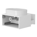 Тумба підвісна CLOUD 600 Біла матова з умивальником KIRA