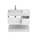 Тумба підвісна DUO Біла з умивальником SOUL 900