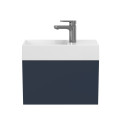 Тумба підвісна MINIMA синя з умивальником COPPER 500
