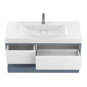 Тумба підвісна DUO Сірий з умивальником FLY 1200