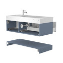 Тумба підвісна DUO Сірий з умивальником SOUL 1200