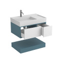 Тумба підвісна DUO Камінь зелений з умивальником SOUL 800
