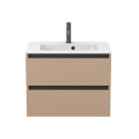 Тумба підвісна NATURA капучіно, з умивальником DELLA 700