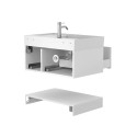 Тумба підвісна DUO Біла з умивальником SOUL 800