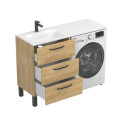 Тумба підлогова TESSA Дуб Гамільтон з умивальником JESSEL 1200 L