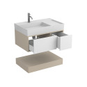 Тумба підвісна DUO Кашемір з умивальником SOUL 800