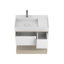Тумба підвісна DUO Кашемір з умивальником SOUL 800