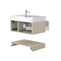 Тумба підвісна DUO Кашемір з умивальником SOUL 800