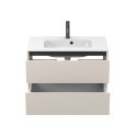 Тумба підвісна NATURA кашемір, ДСП з умивальником DELLA 800