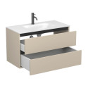 Тумба підвісна NATURA кашемір, МДФ, з умивальником JESSEL 900