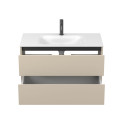 Тумба підвісна NATURA кашемір, МДФ, з умивальником JESSEL 900