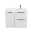 Тумба підлогова ALBA Біла з умивальником VIOLA 1000 R