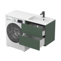 Тумба підвісна LUMO Ліс зелений з умивальником DELLA 1200 R