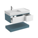 Тумба підвісна DUO Камінь зелений з умивальником SOUL 1000