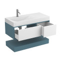 Тумба підвісна DUO Камінь зелений з умивальником VIOLA 1000 L