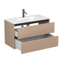 Тумба підвісна NATURA капучіно, з умивальником JESSEL 900