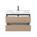 Тумба підвісна NATURA капучіно, з умивальником JESSEL 900