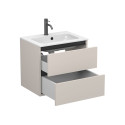 Тумба підвісна NATURA кашемір, ДСП з умивальником DELLA 600