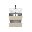 Тумба підвісна NATURA кашемір, МДФ, з умивальником JESSEL 600