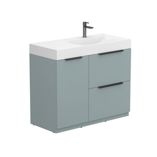 Тумба підлогова ALBA Лагуна з умивальником VIOLA 1000 R