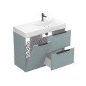 Тумба підлогова ALBA Лагуна з умивальником VIOLA 1000 R