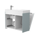 Тумба підлогова ALBA Лагуна з умивальником VIOLA 1000 R