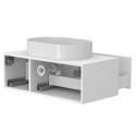 Тумба підвісна CLOUD 900 Біла матова з умивальником KIRA