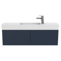 Тумба підвісна MINIMA синя з умивальником TONI 1050