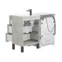 Тумба підлогова TESSA Камінь сірий з умивальником JESSEL 1200 R