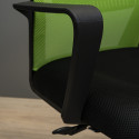 Крісло Фрайдей Хром М-1 (Tilt Сітка чорна + зелена