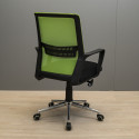 Крісло Фрайдей Хром М-1 (Tilt Сітка чорна + зелена