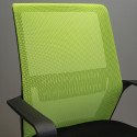 Крісло Фрайдей Хром М-1 (Tilt Сітка чорна + зелена