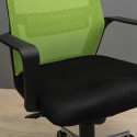 Крісло Фрайдей Хром М-1 (Tilt Сітка чорна + зелена