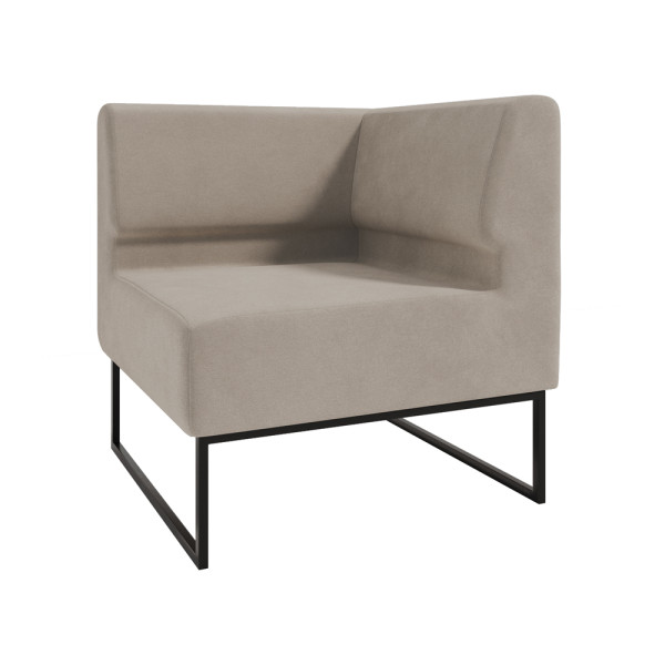 Диван Лаунж Комплектація Кутовий Каркас Чорний Оббивка Сімпл 04