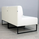 Дивани Лаунж Комплект Модулів Одинарний Зі Спинкою Та Кутовий Каркас Чорний Оббивка Роккі 01