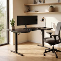 Регульований Стіл StandUp Corner Black 1450 х 850 BSTc-01