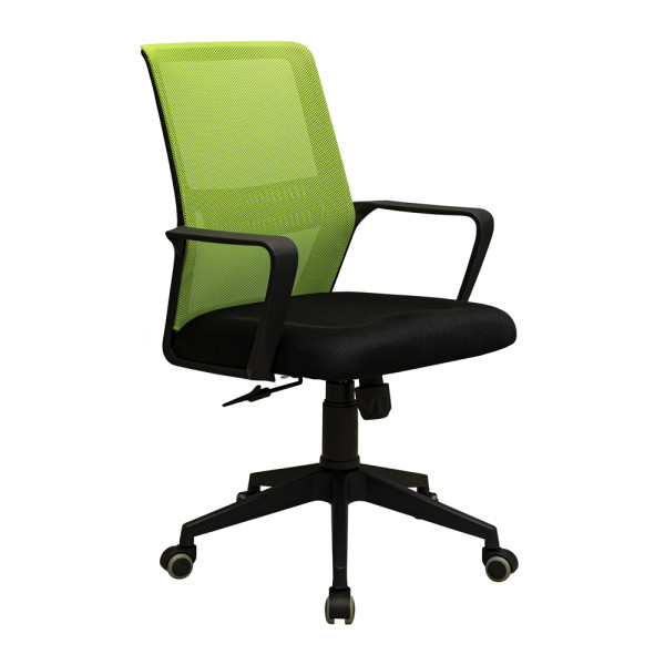 Крісло Фрайдей Пластик механізм М-1 (Tilt) оббивка Сітка чорна + зелена