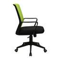 Крісло Фрайдей Пластик механізм М-1 (Tilt) оббивка Сітка чорна + зелена